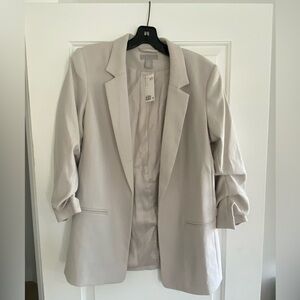 H&M Women's Cream/Grey Blazer